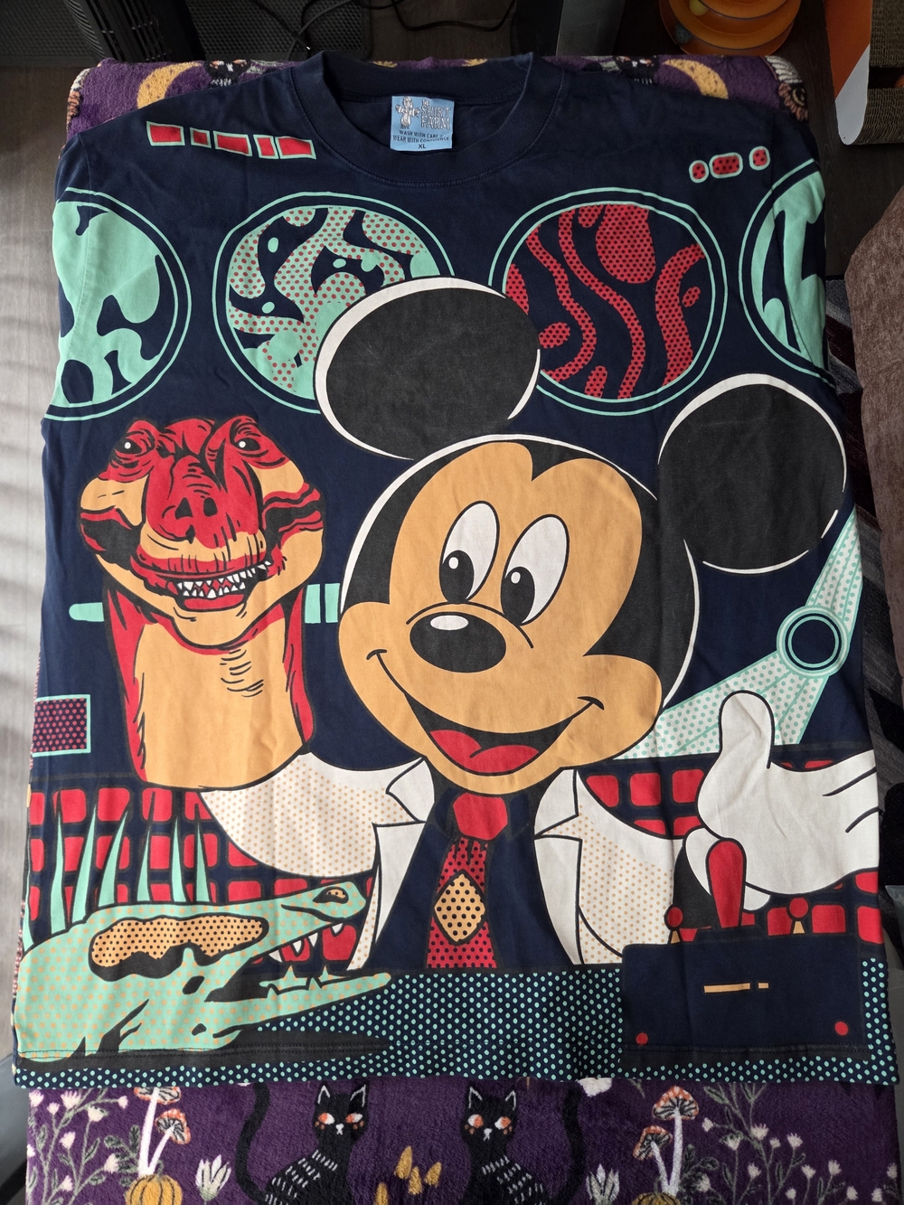 The Shirt Farm Disney World Dinosaur 'not your dino' AOP shirt size XL